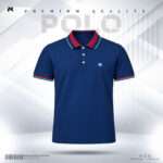 Premium PK Cotton Polo - Navy Blue