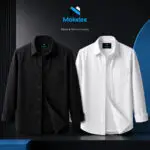Premium Formal Shirt - 2 Pcs - (Black & White)