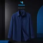 Premium Office Wear Formal Shirt - Navy Blue