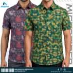 Premium 2-Piece Microfiber Shirt Combo - Forest Green & Navy Maroon