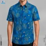 Attractive Premium 2-Piece Microfiber Shirt Combo - Multicolor & Petrol Blue - Image 2