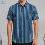 Premium 2-Piece Microfiber Shirt Combo - Black Stripe & Navy Blue Stripe - Image 3