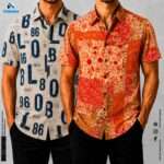 Urban Premium Microfiber Shirt 2 pcs Combo – Orange Ethnic & Beige Cream