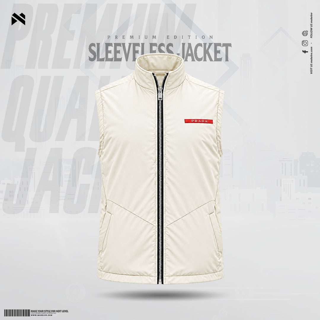Cream Mens Premium Suskin PRADA Jacket - Cream - Image 1