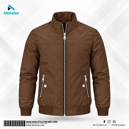 Makelee Winter Suskin Full Sleeve Jacket - Coffee